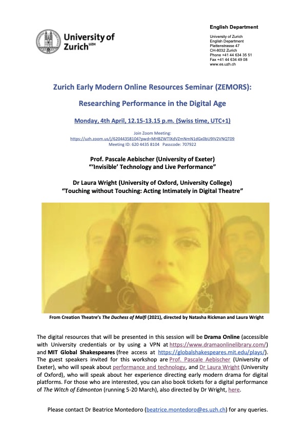 Zurich Early Modern Online Resources Seminar (ZEMORS)